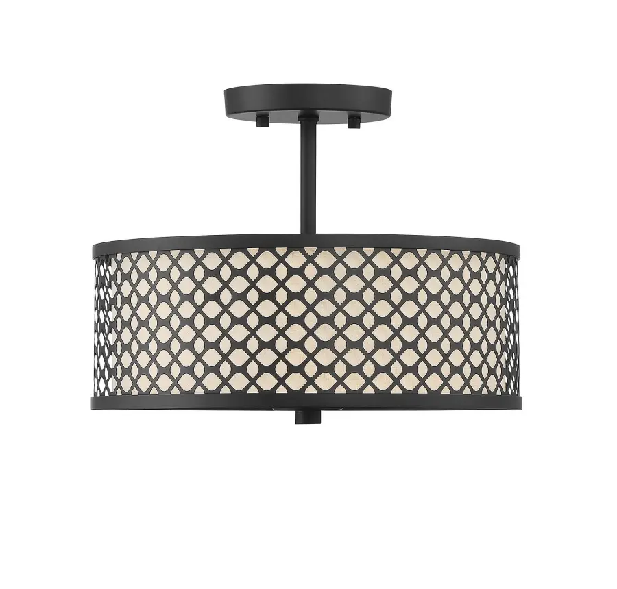 2-Light Ceiling Light in Matte Black - Image 4