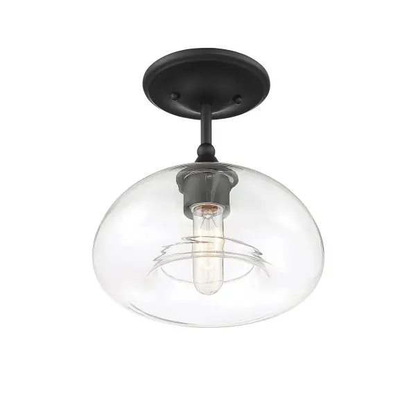 1-Light Ceiling Light in Matte Black - Image 3