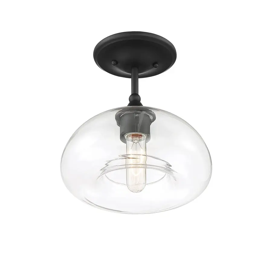 1-Light Ceiling Light in Matte Black - Image 3