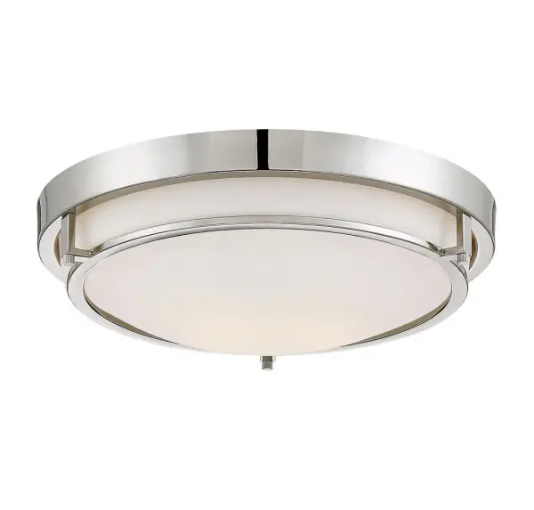 2-Light Ceiling Light in Polished Nickel - alternate view