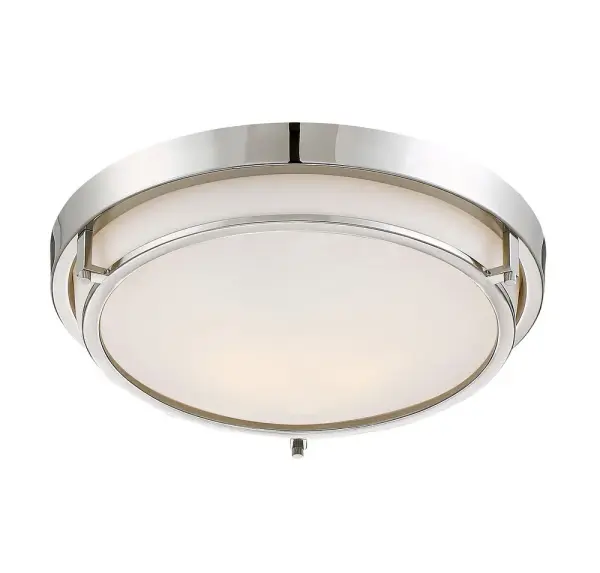 2-Light Ceiling Light in Polished Nickel - Image 3