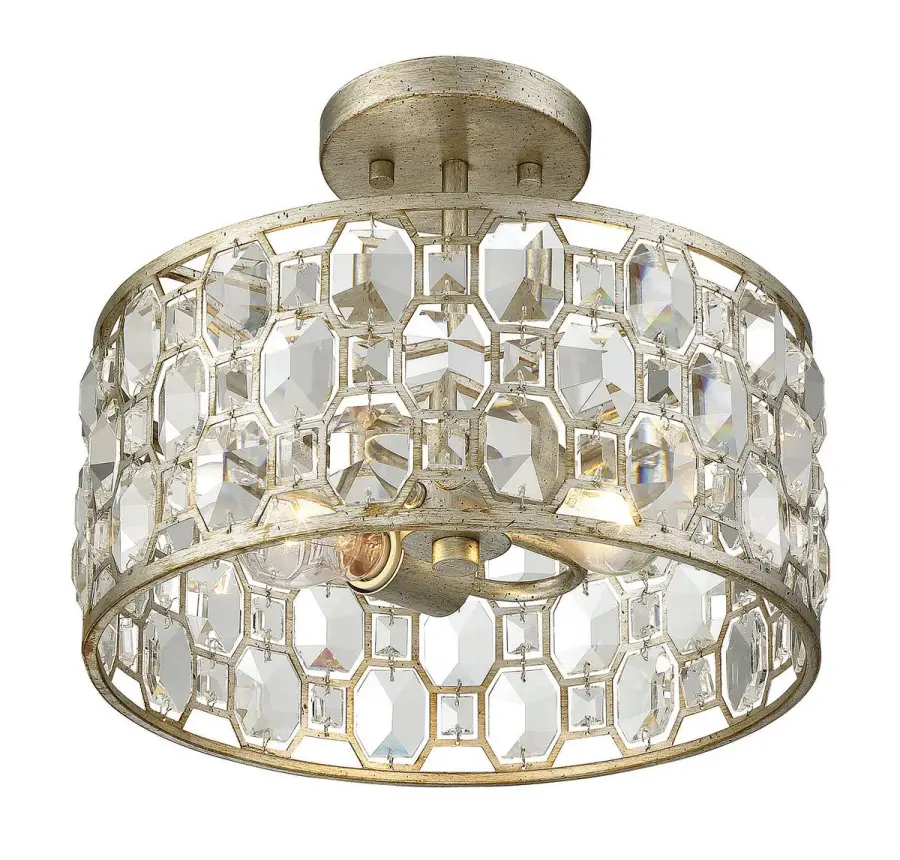 2-Light Ceiling Light in Silver Gold - Image 1