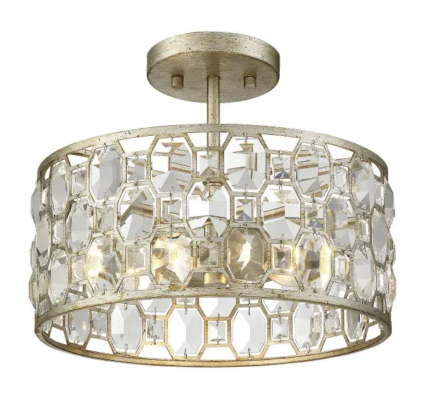 2-Light Ceiling Light in Silver Gold - alternate view