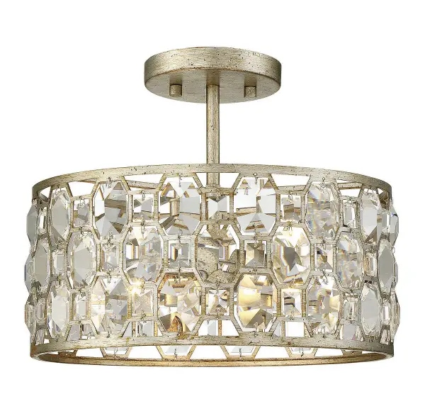 2-Light Ceiling Light in Silver Gold - Image 3