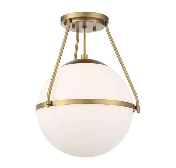 1-Light Ceiling Light in Natural Brass - alternate view