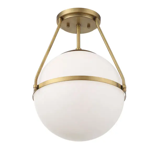 1-Light Ceiling Light in Natural Brass - Image 3