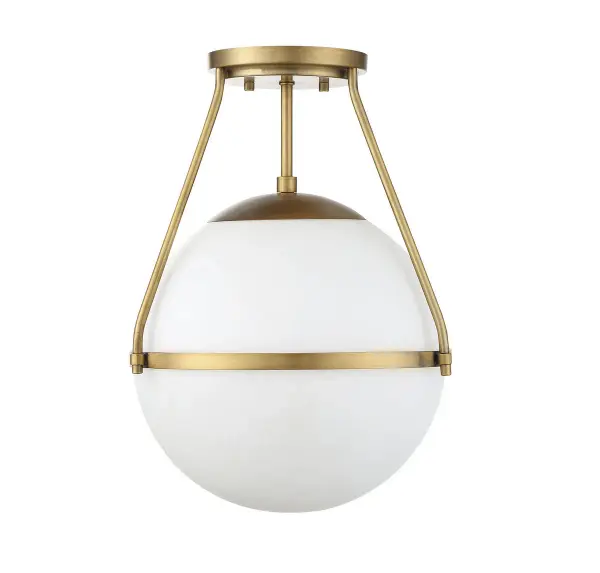 1-Light Ceiling Light in Natural Brass - Image 5