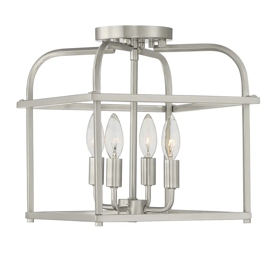4-Light Ceiling Light in Brushed Nickel - Image 1
