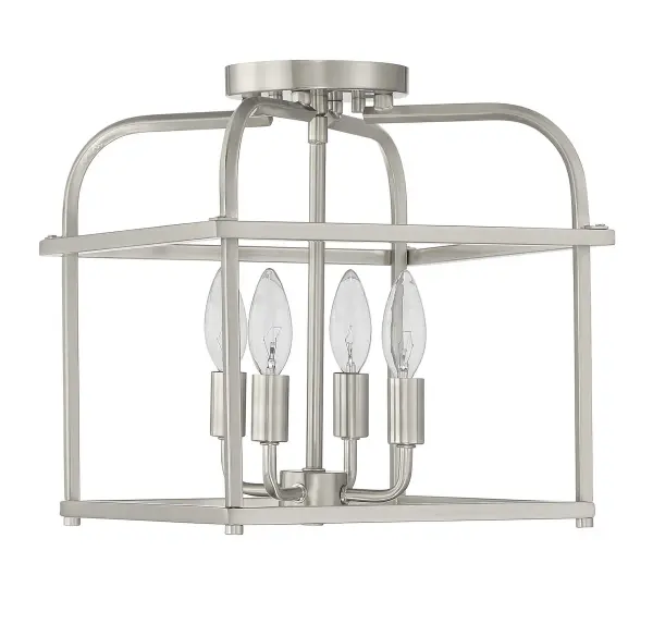 4-Light Ceiling Light in Brushed Nickel - alternate view