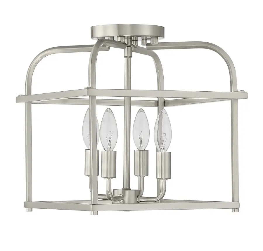 4-Light Ceiling Light in Brushed Nickel - Image 2