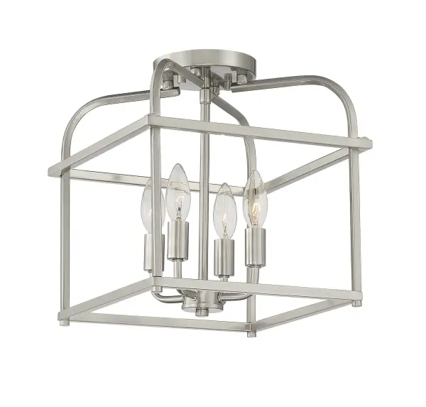 4-Light Ceiling Light in Brushed Nickel - Image 3