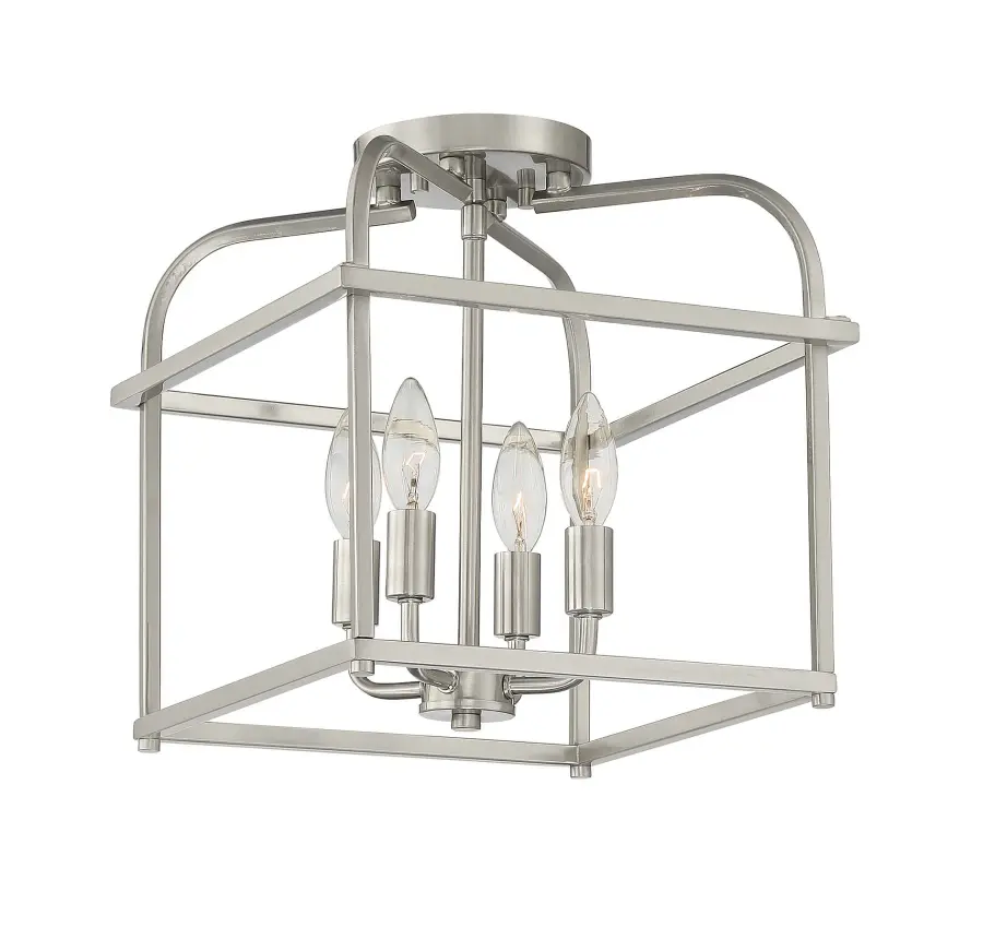4-Light Ceiling Light in Brushed Nickel - Image 3