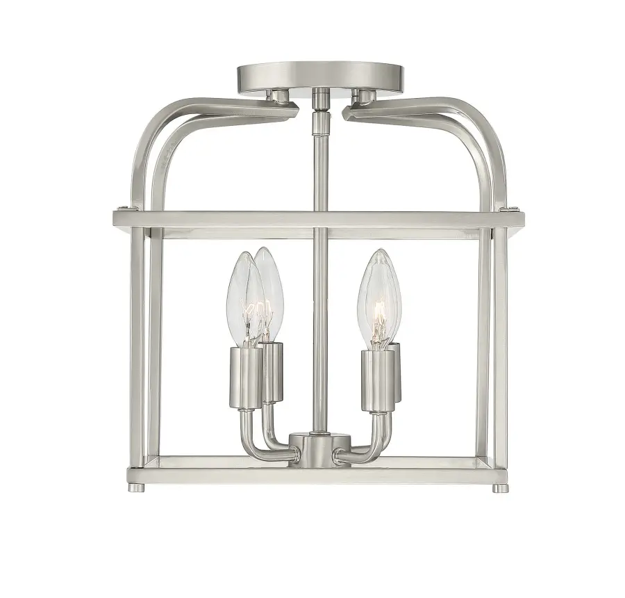 4-Light Ceiling Light in Brushed Nickel - Image 5