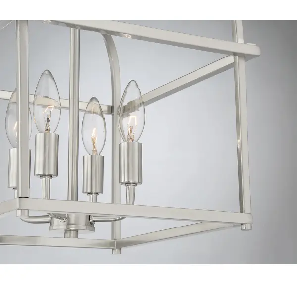 4-Light Ceiling Light in Brushed Nickel - Image 6