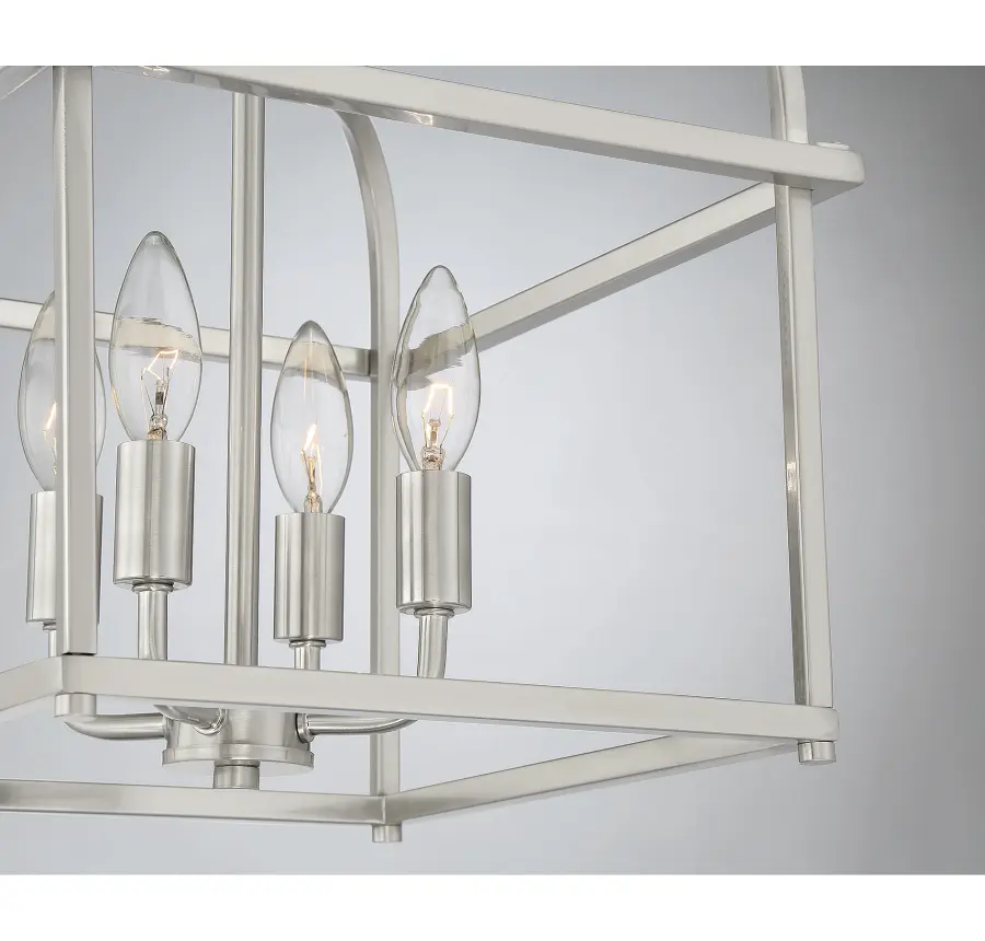 4-Light Ceiling Light in Brushed Nickel - Image 6