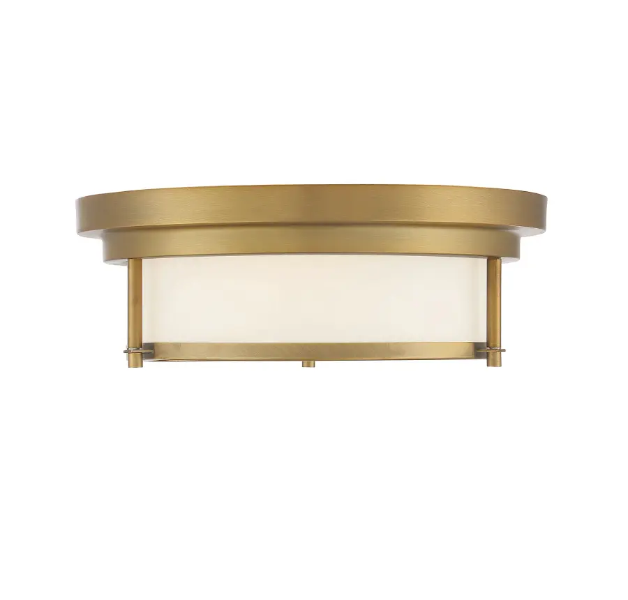 2-Light Ceiling Light in Natural Brass - Image 1