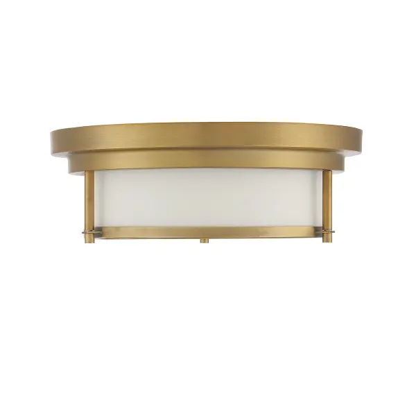 2-Light Ceiling Light in Natural Brass - alternate view