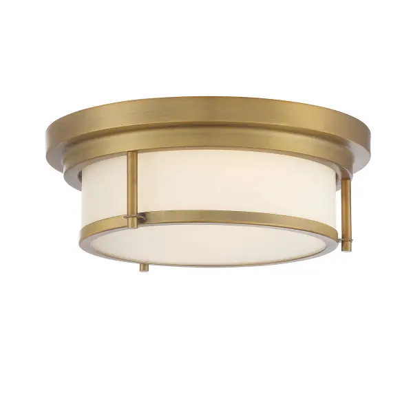 2-Light Ceiling Light in Natural Brass - Image 5