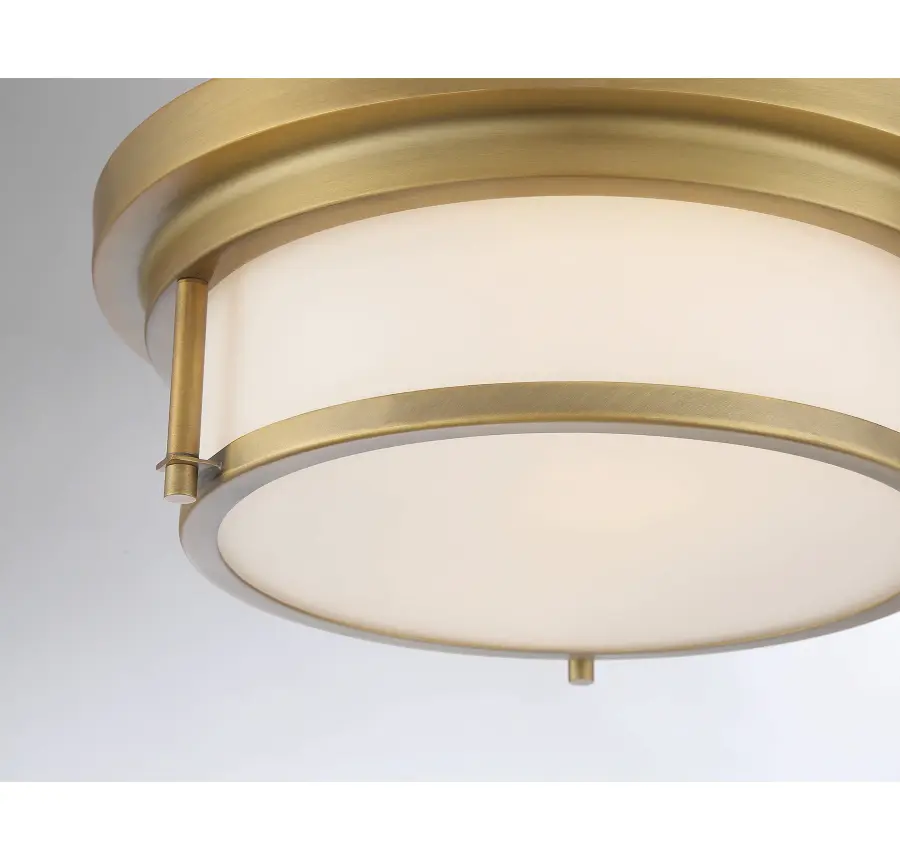 2-Light Ceiling Light in Natural Brass - Image 6