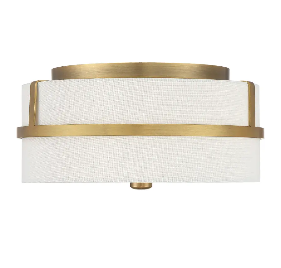 2-Light Ceiling Light in Natural Brass - Image 1