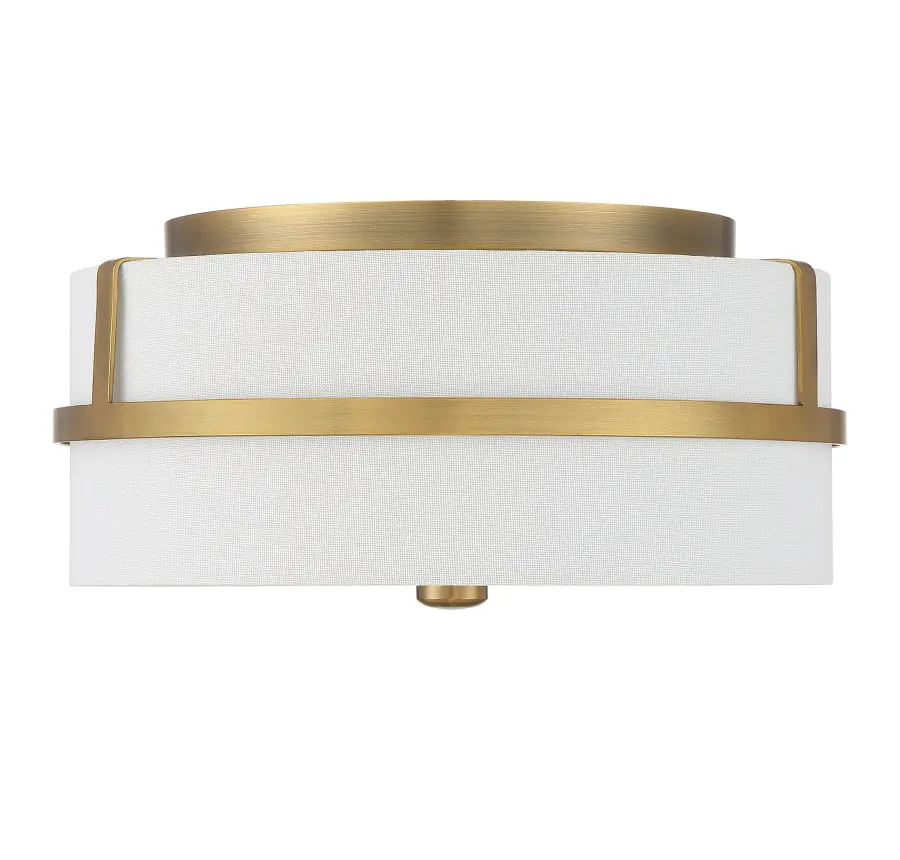 2-Light Ceiling Light in Natural Brass - Image 2