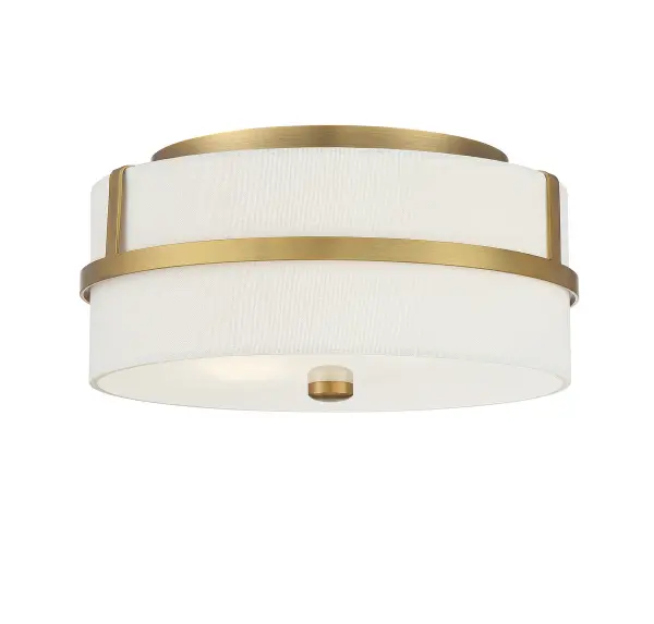 2-Light Ceiling Light in Natural Brass - Image 3