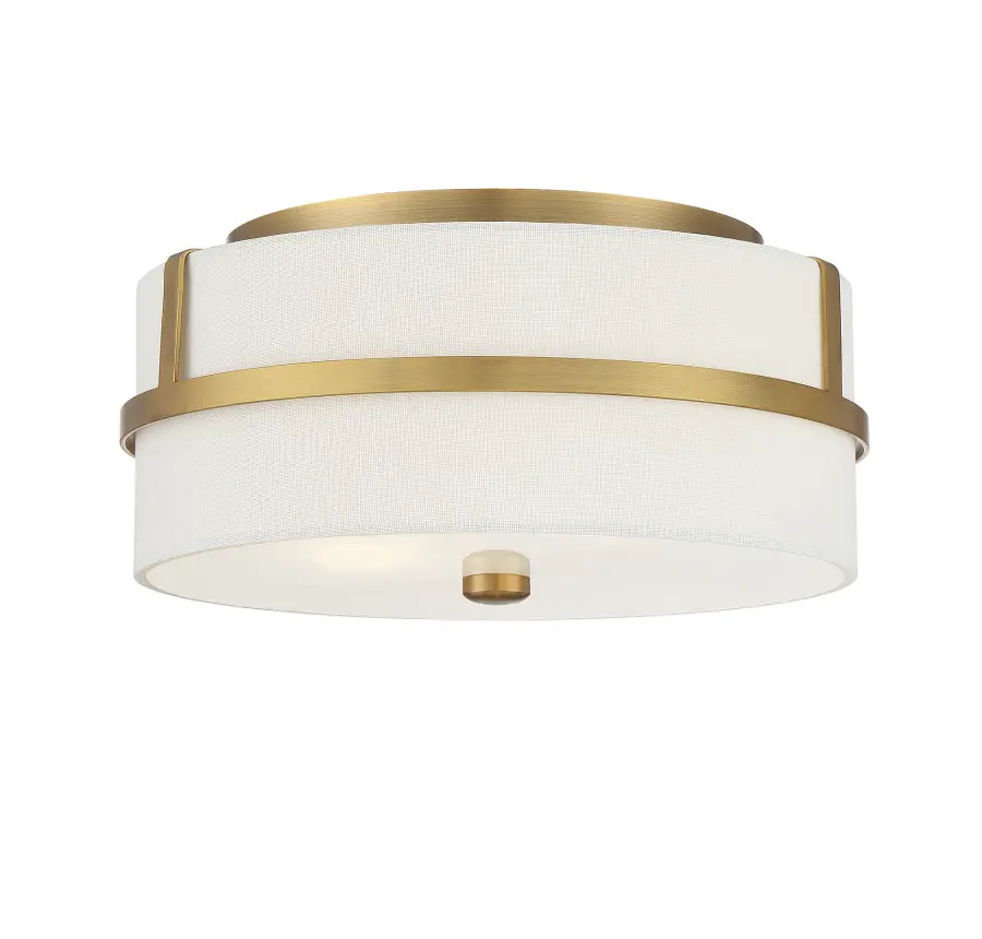 2-Light Ceiling Light in Natural Brass - Image 3