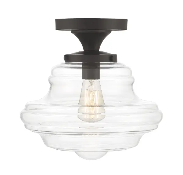 1-Light Ceiling Light in Oil Rubbed Bronze