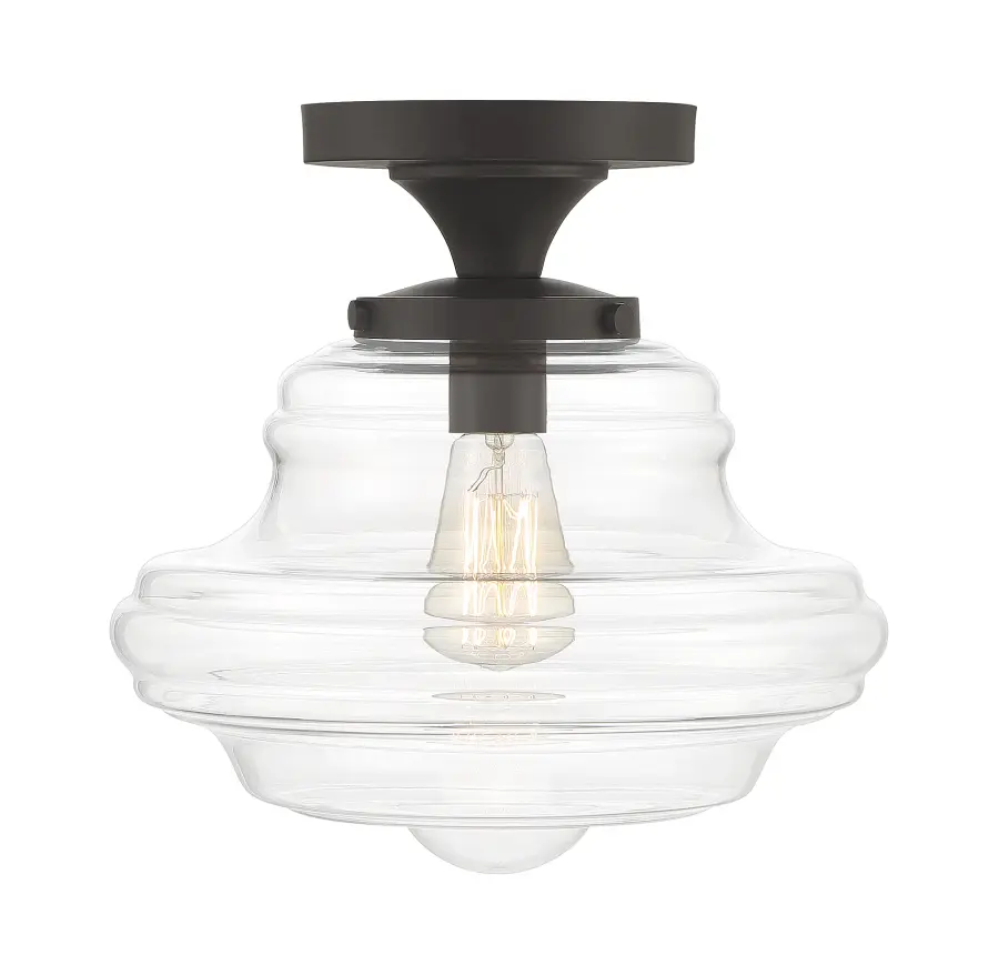 1-Light Ceiling Light in Oil Rubbed Bronze - Image 1