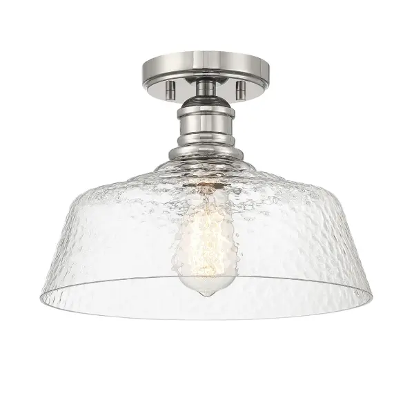 1-Light Ceiling Light in Polished Nickel - Image 3