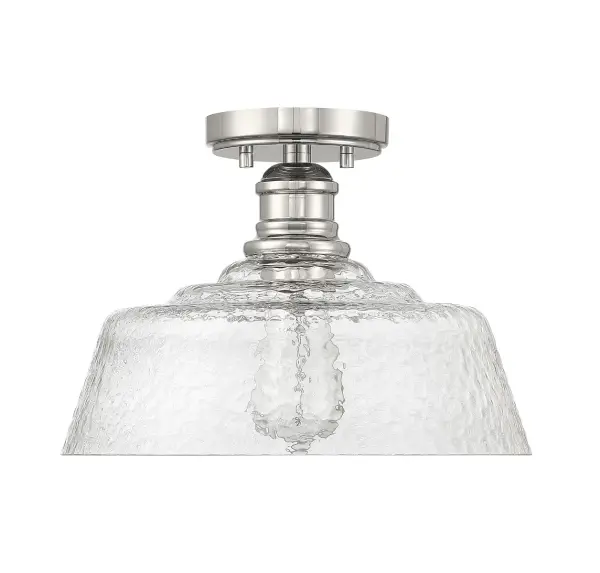 1-Light Ceiling Light in Polished Nickel - Image 4