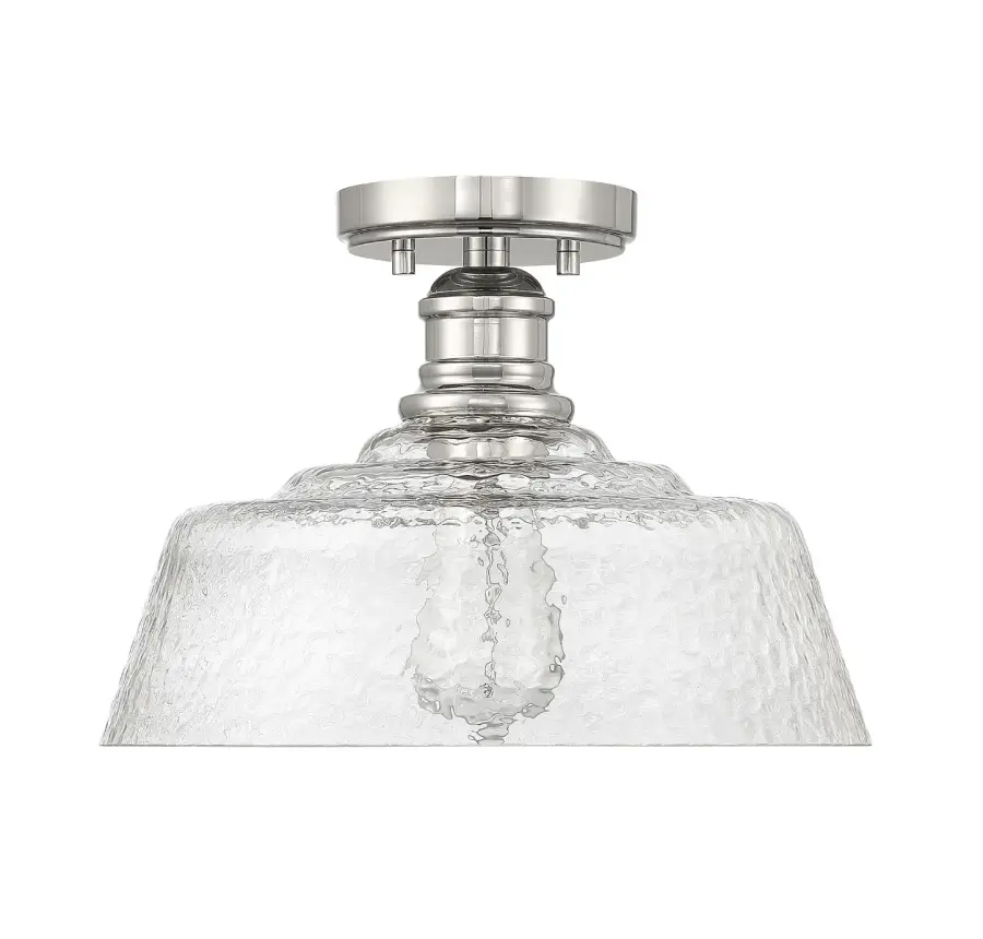 1-Light Ceiling Light in Polished Nickel - Image 4