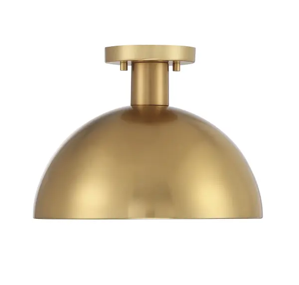 1-Light Ceiling Light in Natural Brass - Image 3