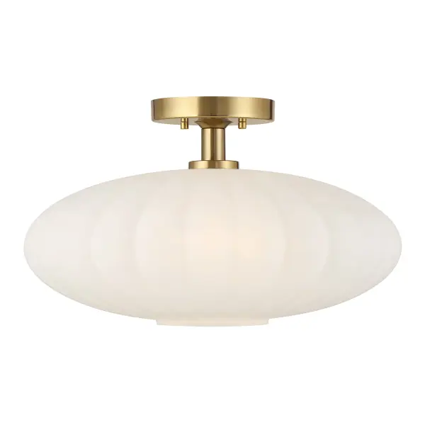1-Light Ceiling Light in Natural Brass