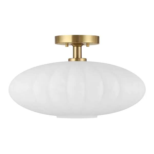 1-Light Ceiling Light in Natural Brass - alternate view