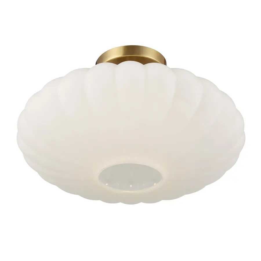1-Light Ceiling Light in Natural Brass - Image 4