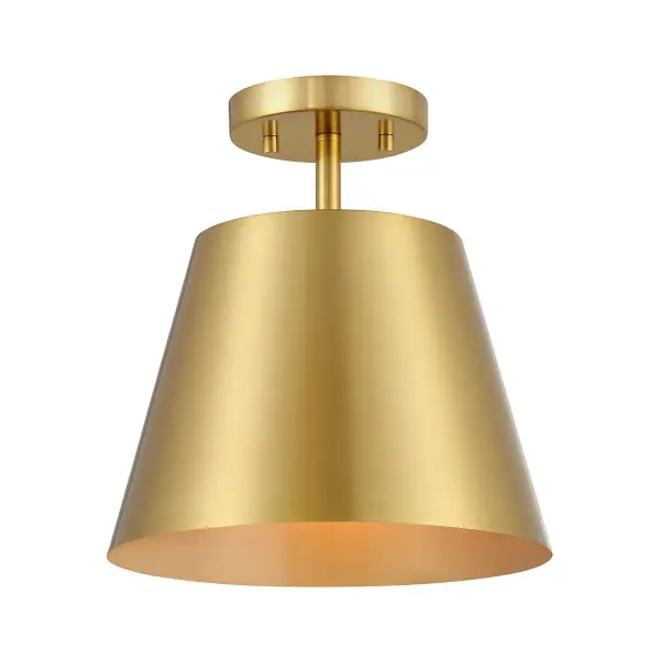 1-Light Ceiling Light in Natural Brass