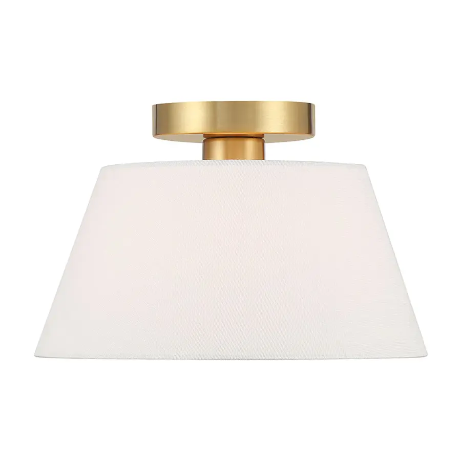 1-Light Ceiling Light in Natural Brass - Image 1