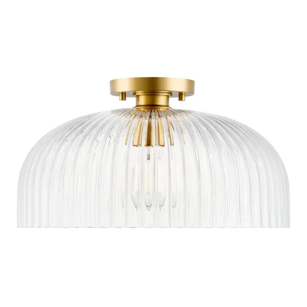 1-Light Ceiling Light in Natural Brass