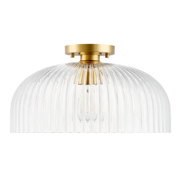 1-Light Ceiling Light in Natural Brass - alternate view