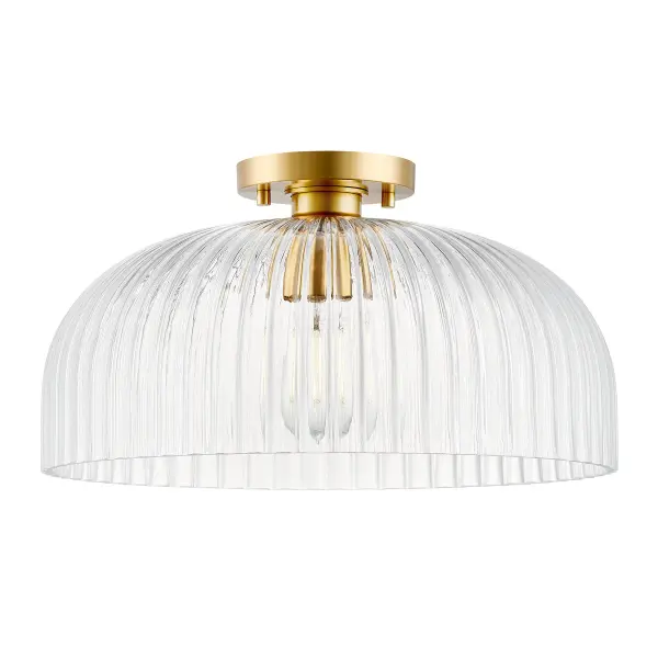 1-Light Ceiling Light in Natural Brass - Image 3