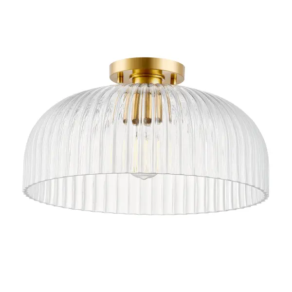 1-Light Ceiling Light in Natural Brass - Image 4