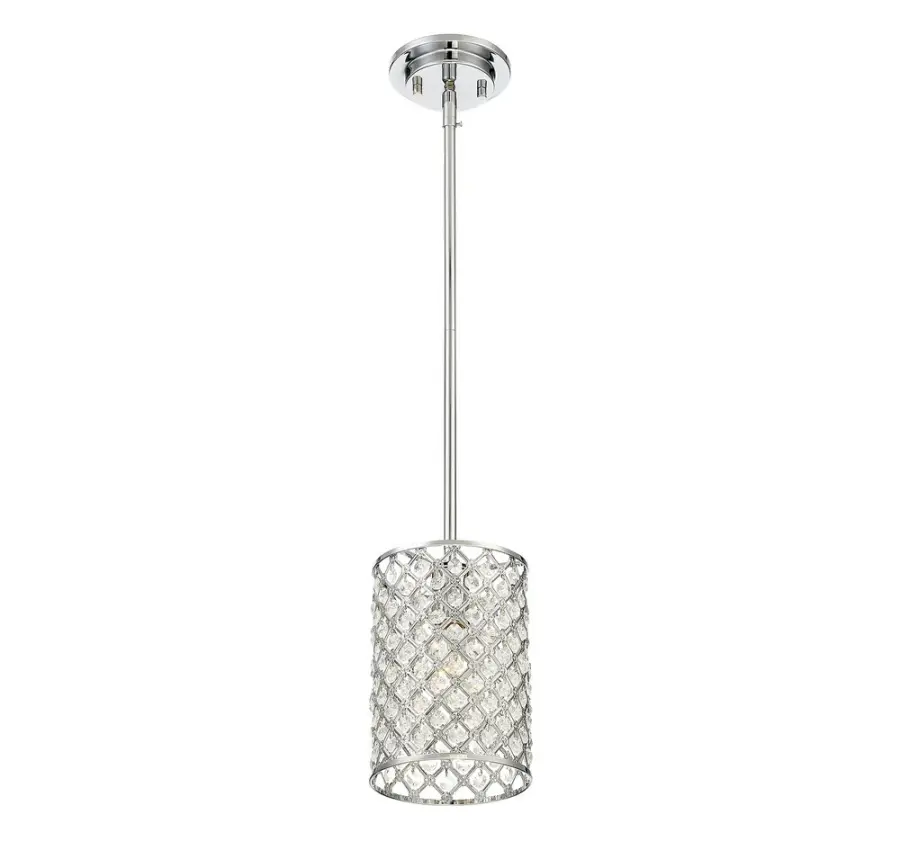 1-Light Mini Pendant in Chrome - Image 2