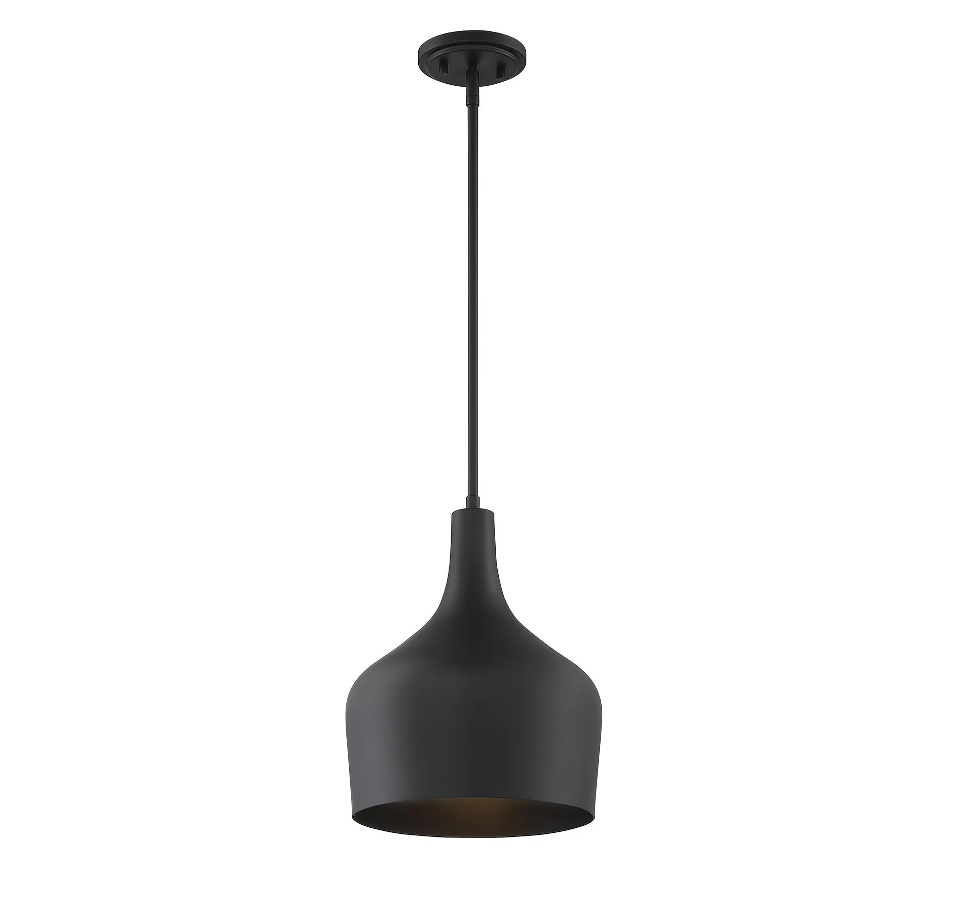 Mpend One Light Pendant in Matte Black