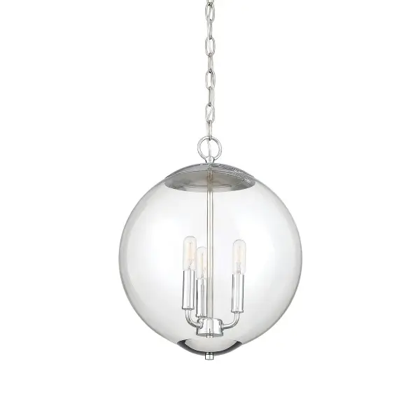 3-Light Pendant in Chrome - Image 2