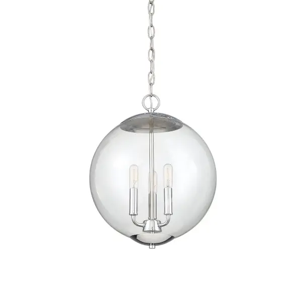 3-Light Pendant in Chrome - Image 4
