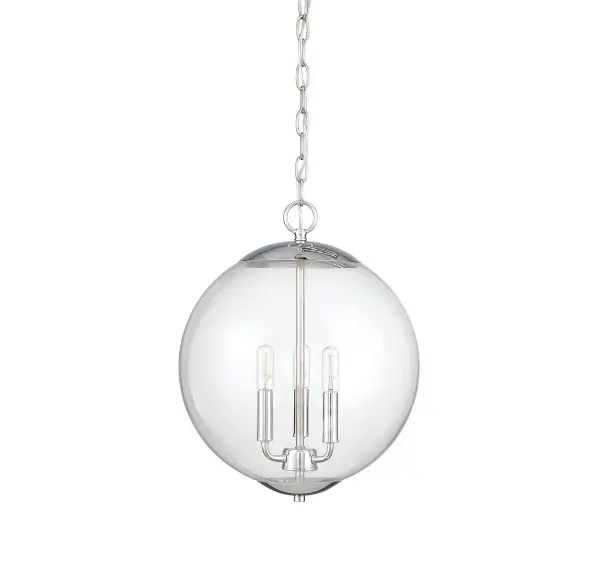 3-Light Pendant in Chrome - Image 5