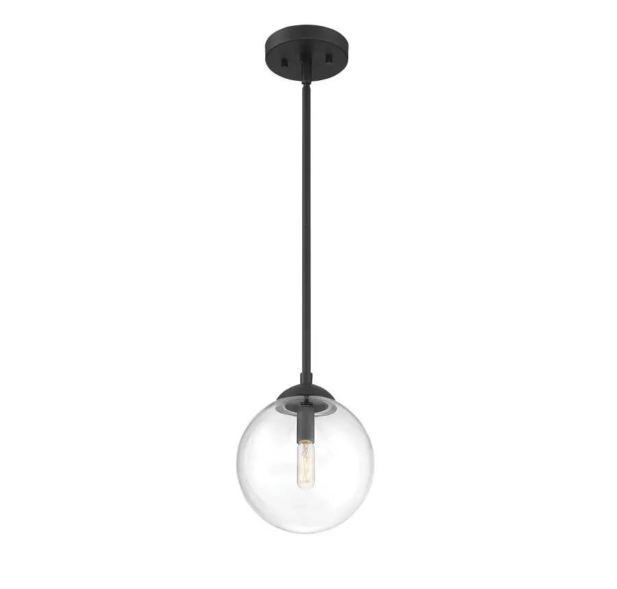 1-Light Mini Pendant in Matte Black - Image 3