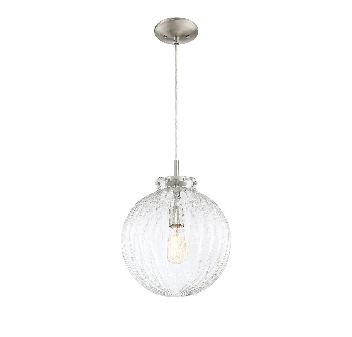 Mmin2 One Light Mini Pendant in Brushed Nickel