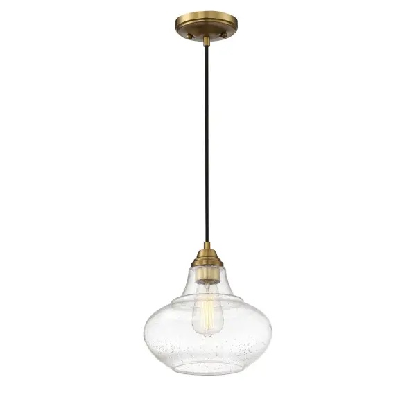 1-Light Mini Pendant in Natural Brass - Image 2